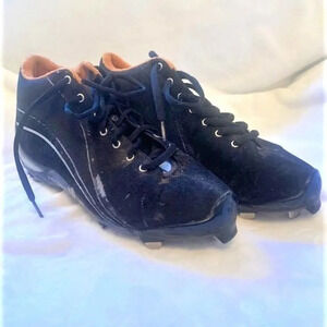 Verdero black metal high-tops baseball‎ cleats 10M